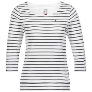 Image of Musto Womens Marina Stripe Top White/Navy 8