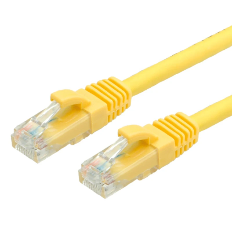 Image of Value 0.5m UTP Cat.6a networking cable Yellow Cat6a U/UTP (UTP)