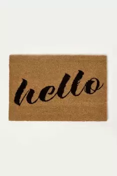 Image of Hello Coir Doormat 60 x 40 cm