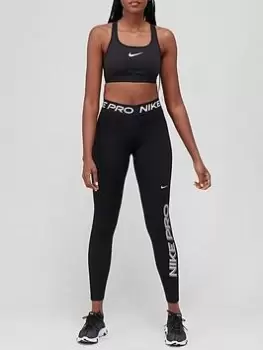Image of Nike Swoosh High Support Bra - Black
