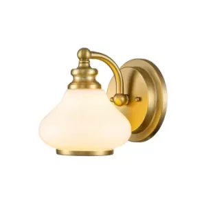 Image of Hinkley Ainsley Wall Lamp Brushed Brass, IP44