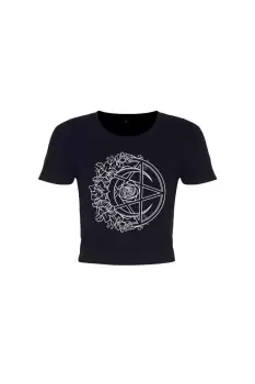 Image of Monochrome Pentacle Crop Top