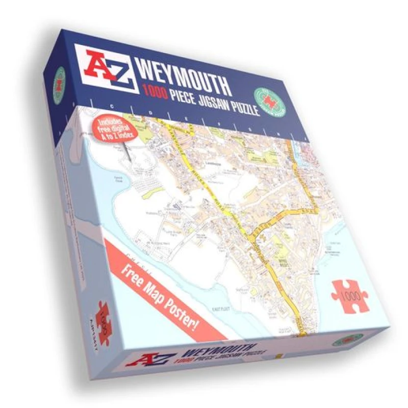 Image of A to Z A to Z Map of Weymouth 1000 Piece Jigsaw Puzzle