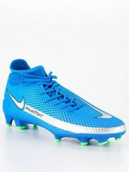 Image of Nike Phantom Gt Academy Dynamic Fit Firm Ground Football Boot - Blue, Size 9, Men