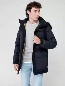 Image of Columbia Marquam Peak Fusion Hooded Parka, Black Size M Men