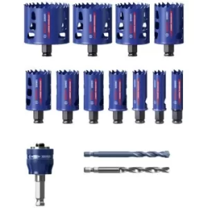 Image of Bosch Accessories EXPERT Tough 2608900448 Hole saw set 14 Piece 20 mm, 22 mm, 25 mm, 32 mm, 35 mm, 40 mm, 44 mm, 51 mm, 60 mm, 68 mm, 76mm 14 pc(s)