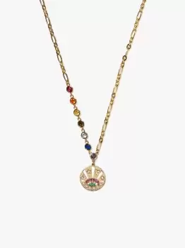 Image of Kate Spade Rainbow Medallion Pendant, Multi, One Size