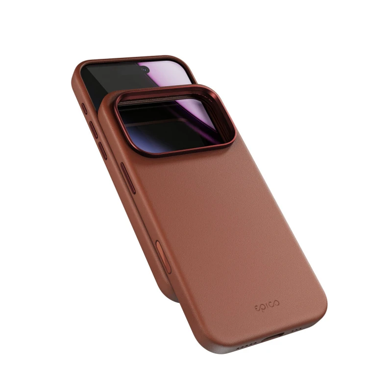 Image of Epico Epico Mag+ Leather Case iPhone 17 Pro - brown 94110131700001