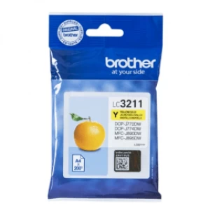 Image of Brother LC3211 Yellow Ink Cartridge