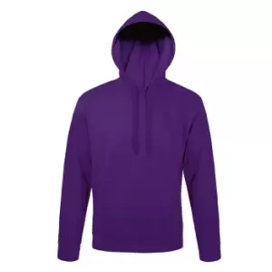 Image of SOLS Snake Unisex Hooded Sweatshirt / Hoodie (L) (Dark Purple)