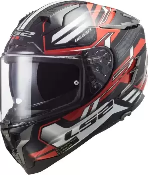 Image of LS2 FF327 Challenger Spin Helmet, black-red Size M black-red, Size M