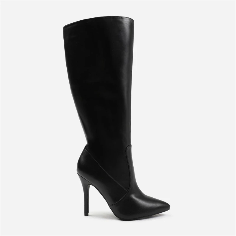 Image of Where's That From 'Zoya' High Heel Calf Boots Black