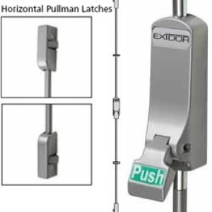 Image of Exidor 307 Push Pad Single Panic Bolt with Horizontal Catches