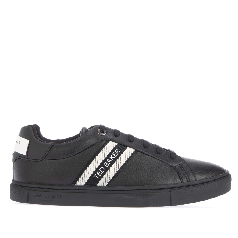 Image of Ted Baker Trilobw Logo-Patch Trainers - Black 7