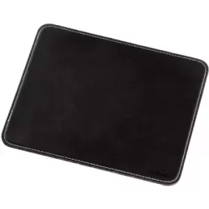 Image of Hama Black Leather Look Mouse Pad with White Stitching Non Slip