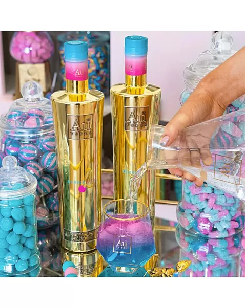 Image of Au Vodka Bubblegum Colour Changing 70cl