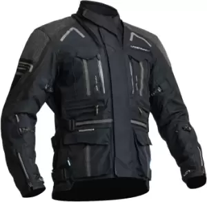 Image of Lindstrands Oman Waterproof Motorcycle Textile Jacket, black, Size 54, black, Size 54