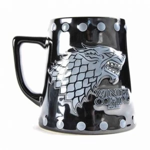 Image of Game Of Thrones - Stark Stud Relief Large Tankard Mug