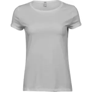 Image of Tee Jays Womens/Ladies Roll-Up T-Shirt (M) (White)
