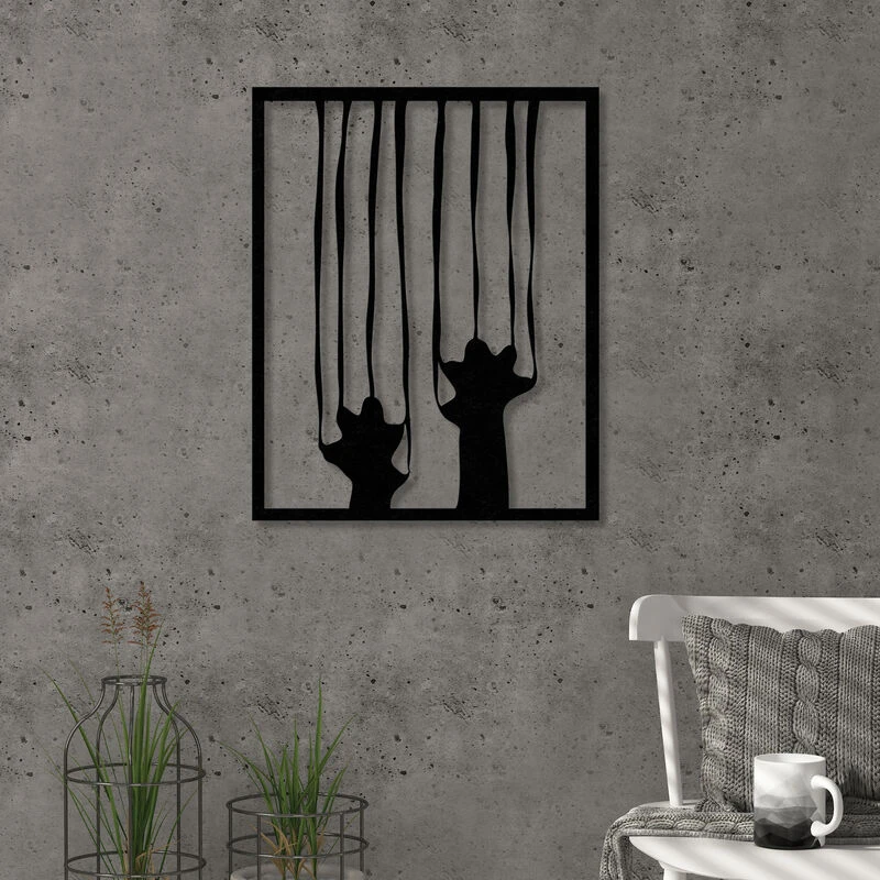 Image of DECORTIE Decortie - metal wall art NO.7 scratch - Black - Black M.DK.T.13332.8