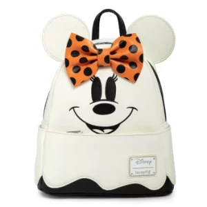 Image of Loungefly Disney Ghost Minnie Glow In The Dark Cosplay Mini Backpack