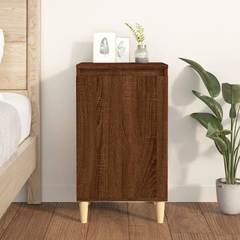 Image of VIDAXL Bedside Cabinet Brown Oak 40x35x70cm Engineered Wood Vidaxl 819642