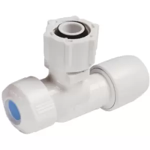 Image of 15mm x 1/2'' 90° Angled Service Valve White - n/a - Hep20