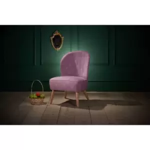 Image of Birlea Snow White Accent Chair, Pink