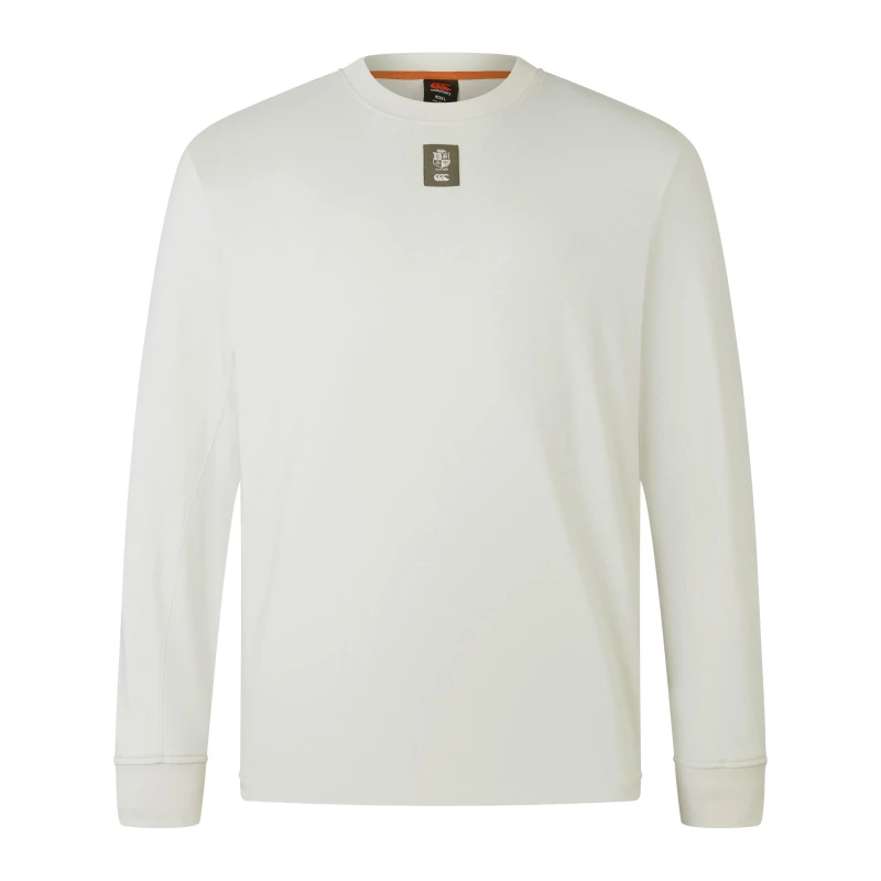 Image of Canterbury British and Irish Lions 2024 Outback Long Sleeve T-Shirt Adults - Grey Grey S