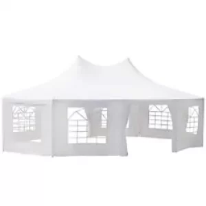 Image of OutSunny Gazebo White 3800 x 6500 x 8900 mm