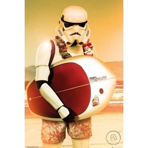 Image of Stormtrooper Surf Maxi Poster