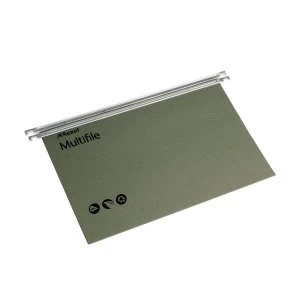 Image of Rexel Multifile Suspension File Manilla 15mm Foolscap Green Ref 78008