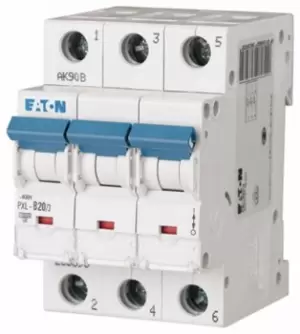 Image of Eaton xPole 20A MCB Mini Circuit Breaker3P Curve B, Breaking Capacity 10 kA
