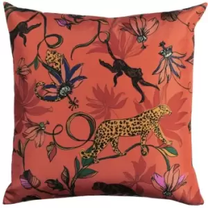 Image of Furn Wildlife Outdoor Cushion Cover (43cm x 43cm) (Orange) - Orange