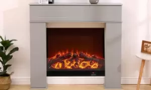 Image of Homein Fireplace Cover with Hidden Storage Space: White