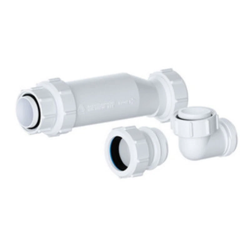 Image of Balterley Contemporary Bathroom Waste for Furniture Basins White 54mm x 54mm White