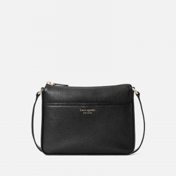 Image of Kate Spade New York Womens Run Around Medium Cross Body Bag - Black