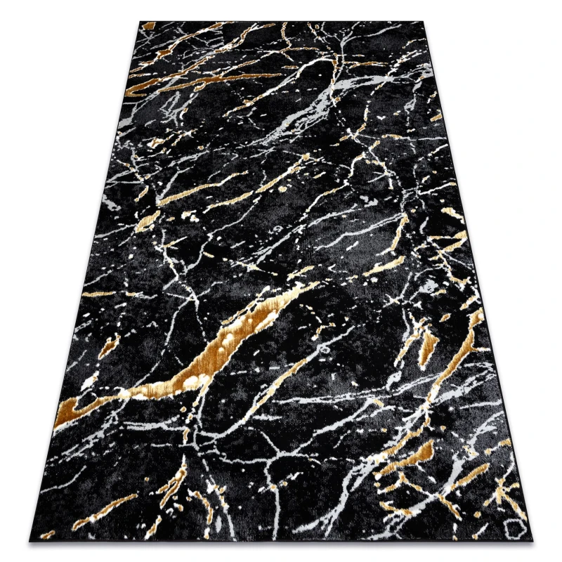 Image of RugsX Allure Rug in Black Size: 180cm x 270cm Black Unisex 180cm x 270 cm