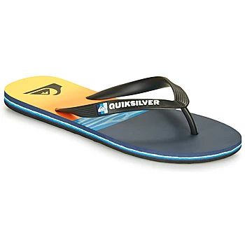Image of Quiksilver MOLOKAI HOLD DOWN mens Flip flops / Sandals (Shoes) in Black,8,9,10,11,12,13