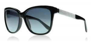 Image of Jimmy Choo Cora/s Sunglasses Black / Glitter FA3 56mm