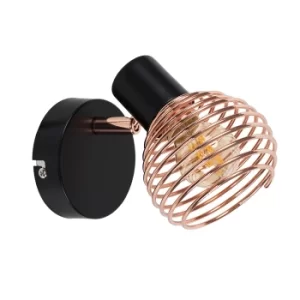 Image of ChiChi Single Wall Light in Black and Copper