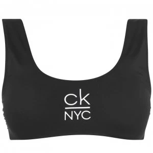 Image of Calvin Klein NYC Bikini Top - Black BEH