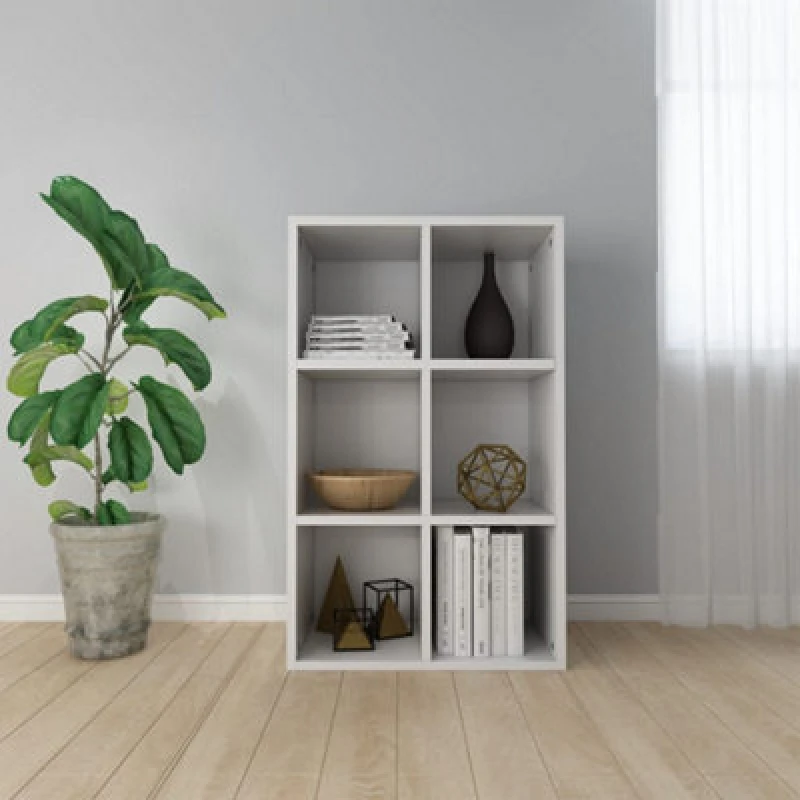 Image of Vidaxl Book Cabinet/sideboard White 66X30X98cm Engineered Wood Book Cabinets