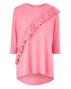 Image of Junarose Asymmetric Frill T-Shirt