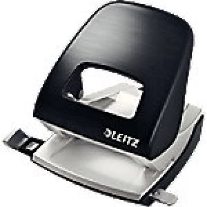 Image of Leitz 2 Hole Punch 5006 Black 30 Sheets