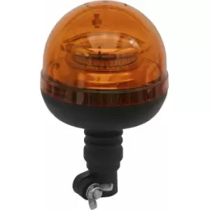 Image of Loops - 12V / 24V LED Rotating Amber Beacon Light & Spigot Base Mount - Warning Lamp