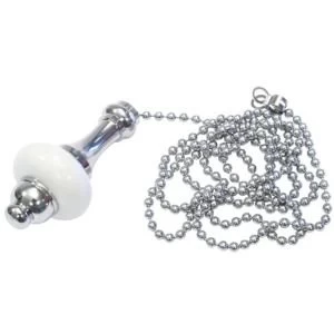 Image of BQ Chrome Effect Ceramic Light Pull