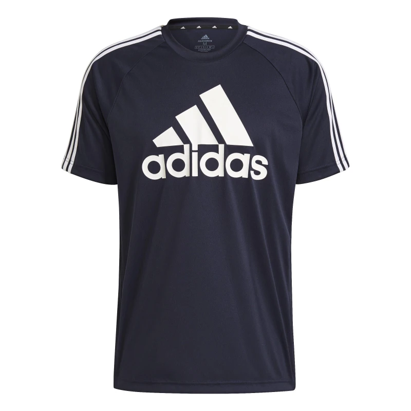 Image of adidas Sereno Logo T Shirt Mens - Blue Blue XS