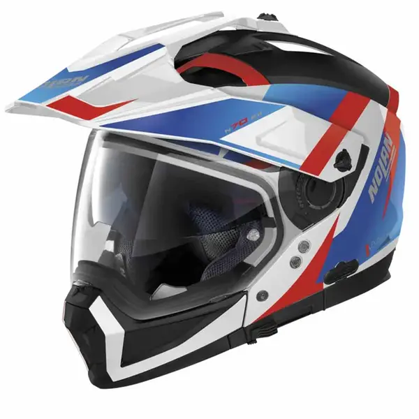 Image of Nolan N70-2 X 06 Skyfall N-C 060 Metal White Red Blue Multi Helmet Size S
