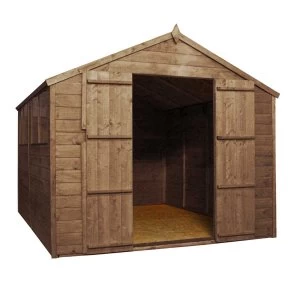 Image of Mercia Pressure Treated Apex Shed - 12' x 8'